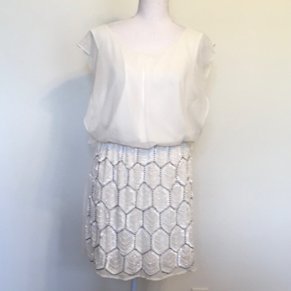 Candie’s Sleeveless Chiffon Party Mini W/ Beads XL